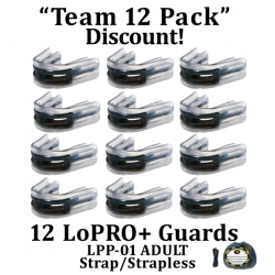 LoPro+ Black/Clear Adult- 12 Pack